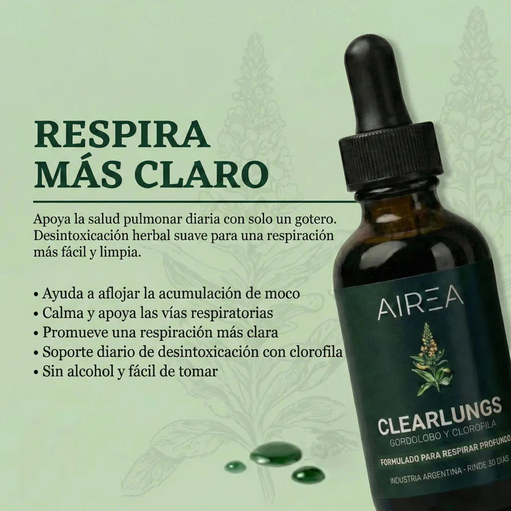 CLEARLUNGS EXTRACTO DE GORDOLOBO PARA DESINTOXICACIÓN PULMONAR