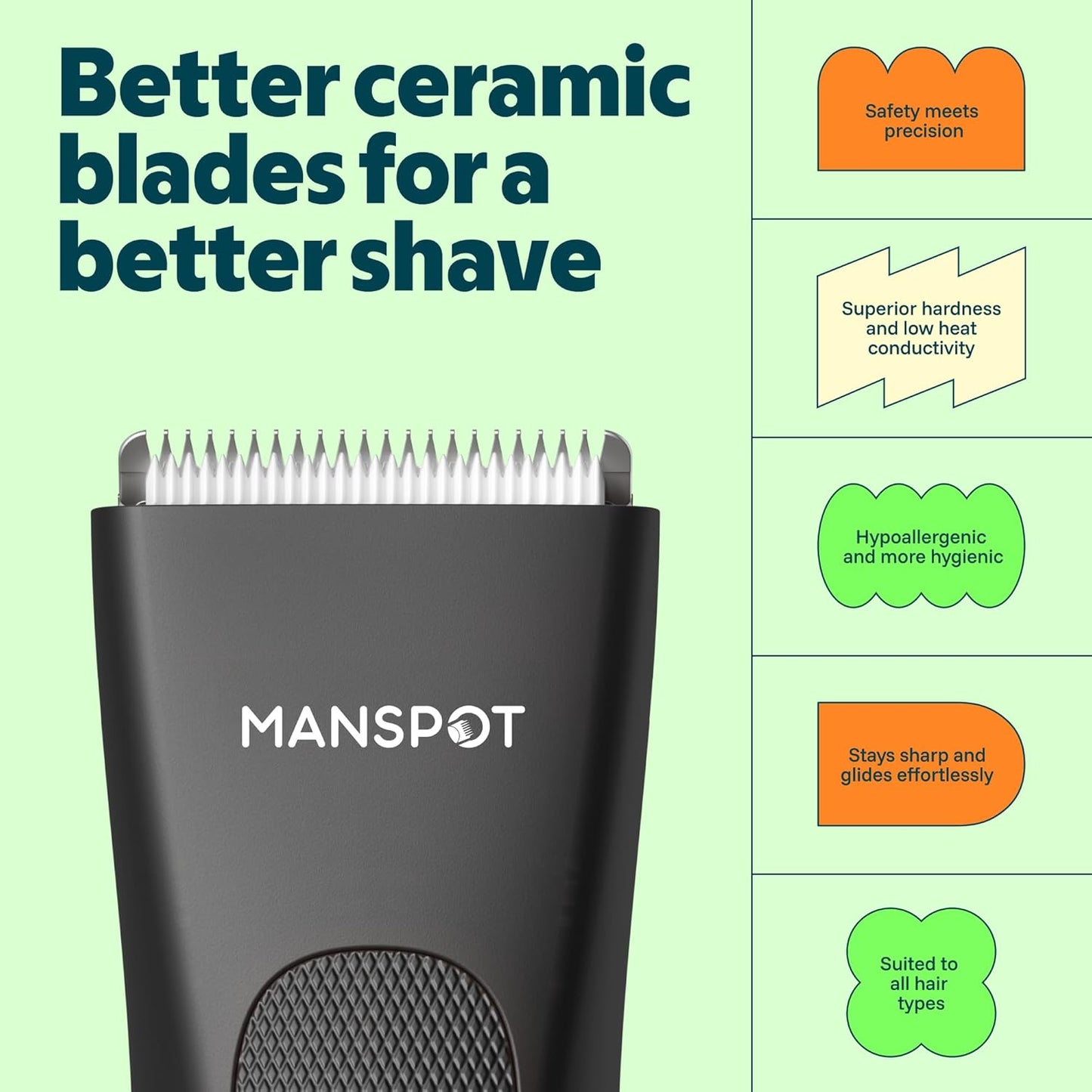 RECORTADORA ÍNTIMA SUAVE MANSPOT