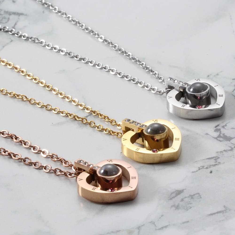 COLLAR CORAZÓN DE AMOR- TE AMO EN 100 IDIOMAS