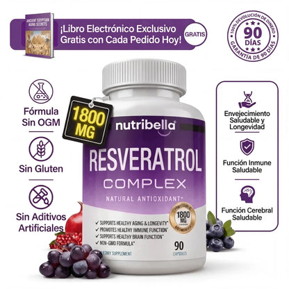 NUTRIBELLA COMPLEJO DE RESVERATROL COMPLEX 1800gm
