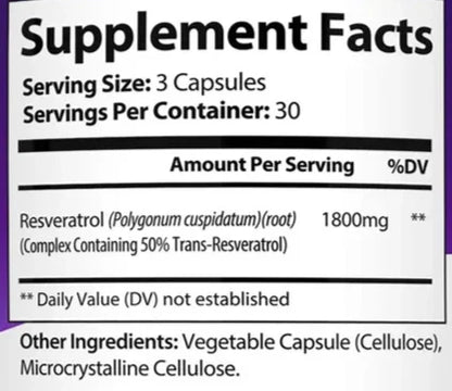 NUTRIBELLA COMPLEJO DE RESVERATROL COMPLEX 1800gm