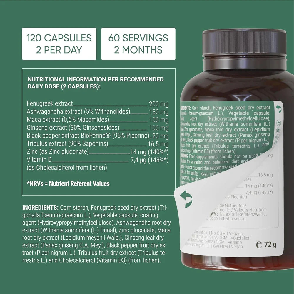 NULLURE SUPLEMENTO NATURAL DE TESTOSTERONA
