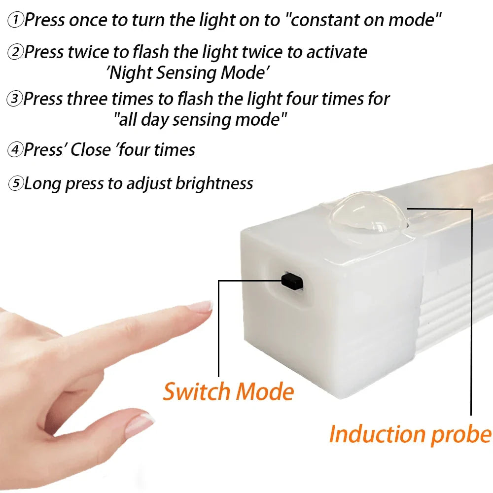 LUZ LED MAGNÉTICA CON SENSOR DE MOVIMIENTO PACK X3