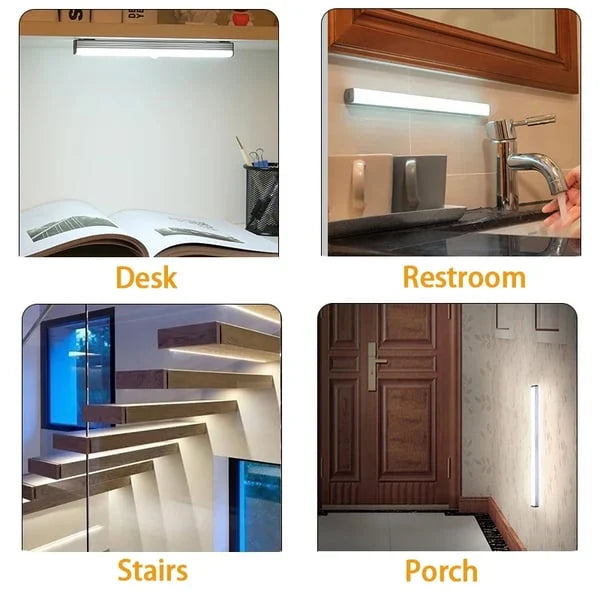 LUZ LED MAGNÉTICA CON SENSOR DE MOVIMIENTO PACK X3