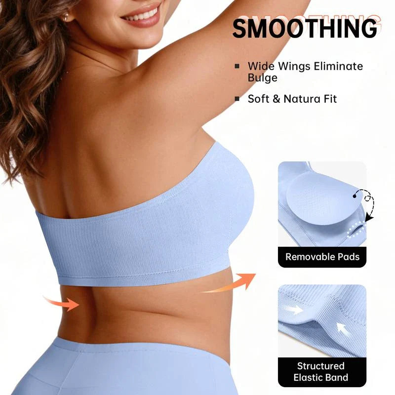 SUJETADOR STRAPLESS CON CIERRE LATERAL