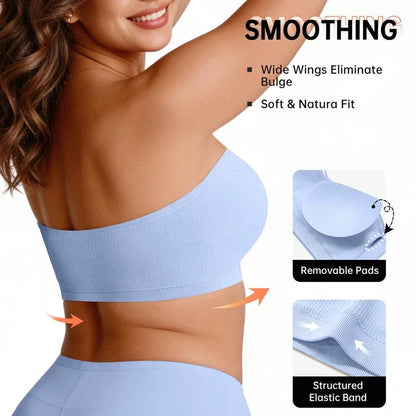 SUJETADOR STRAPLESS CON CIERRE LATERAL