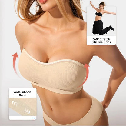 SUJETADOR STRAPLESS CON CIERRE LATERAL