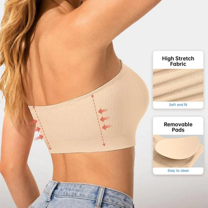 SUJETADOR STRAPLESS CON CIERRE LATERAL
