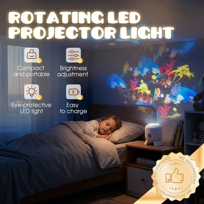 PROYECTOR DE OCÉANO LED GIRATORIO REALISTA