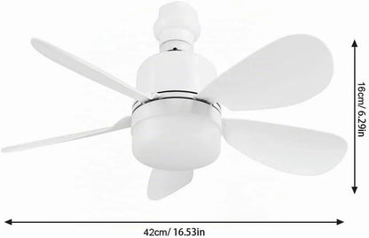 VENTILADOR DE TECHO CON LUZ Y MANDO