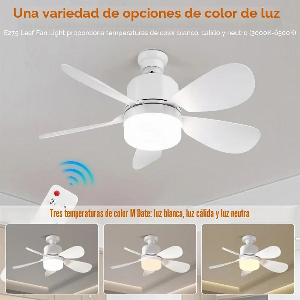 VENTILADOR DE TECHO CON LUZ Y MANDO