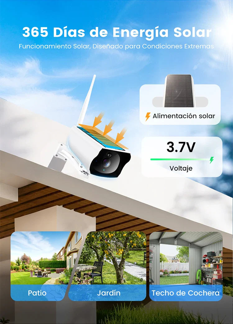 CÁMARA DE SEGURIDAD SOLAR INALÁMBRICA