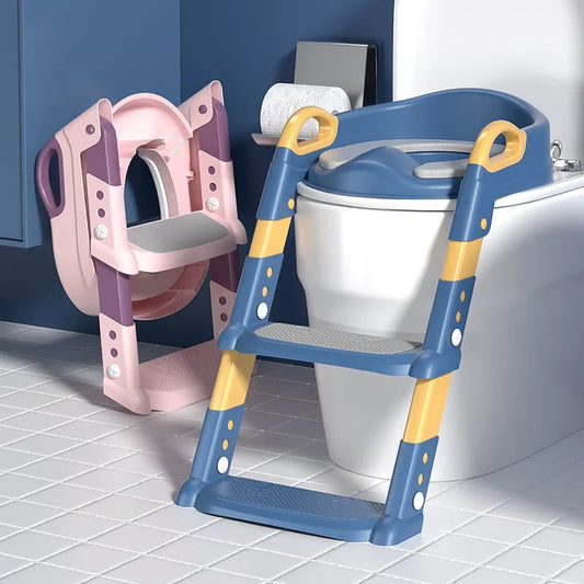 ASIENTO ENTRENAMIENTO INODORO CON ESCALERA PARA NIÑOS