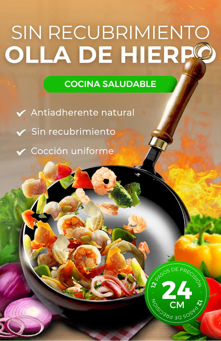 SARTEN ARTESANA HIERRO FUNDIDO