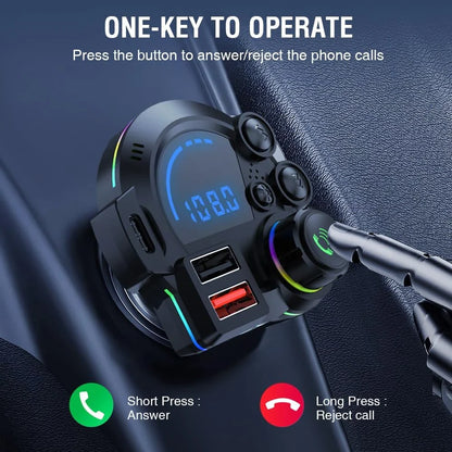 TRANSMISOR FM BLUETOOTH PARA COCHE