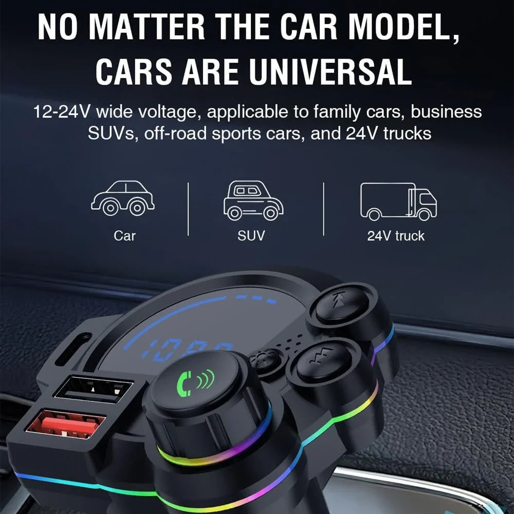 TRANSMISOR FM BLUETOOTH PARA COCHE