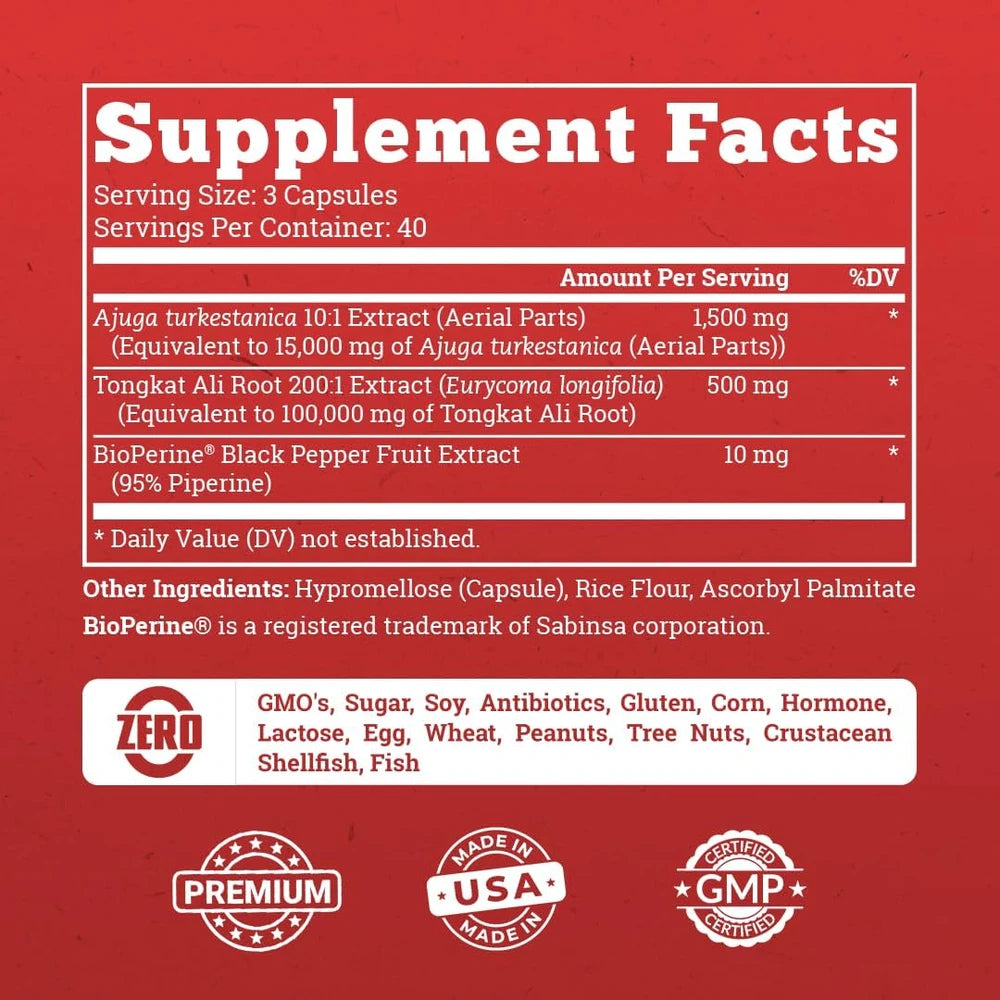 SUPLEMENTO DE TESTOSTERONA CON TURKESTERONE