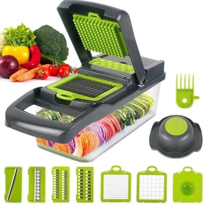 PICATODO MULTIFUNCIONAL - CORTADOR DE VERDURAS 8 EN 1 - Santa VIP EC