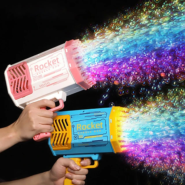 PISTOLA DE BURBUJAS ELÉCTRICA ¡DIVERSIÓN EXTREMA!