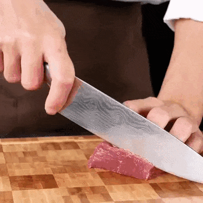 Super Steel - Cuchillo carnicero premium