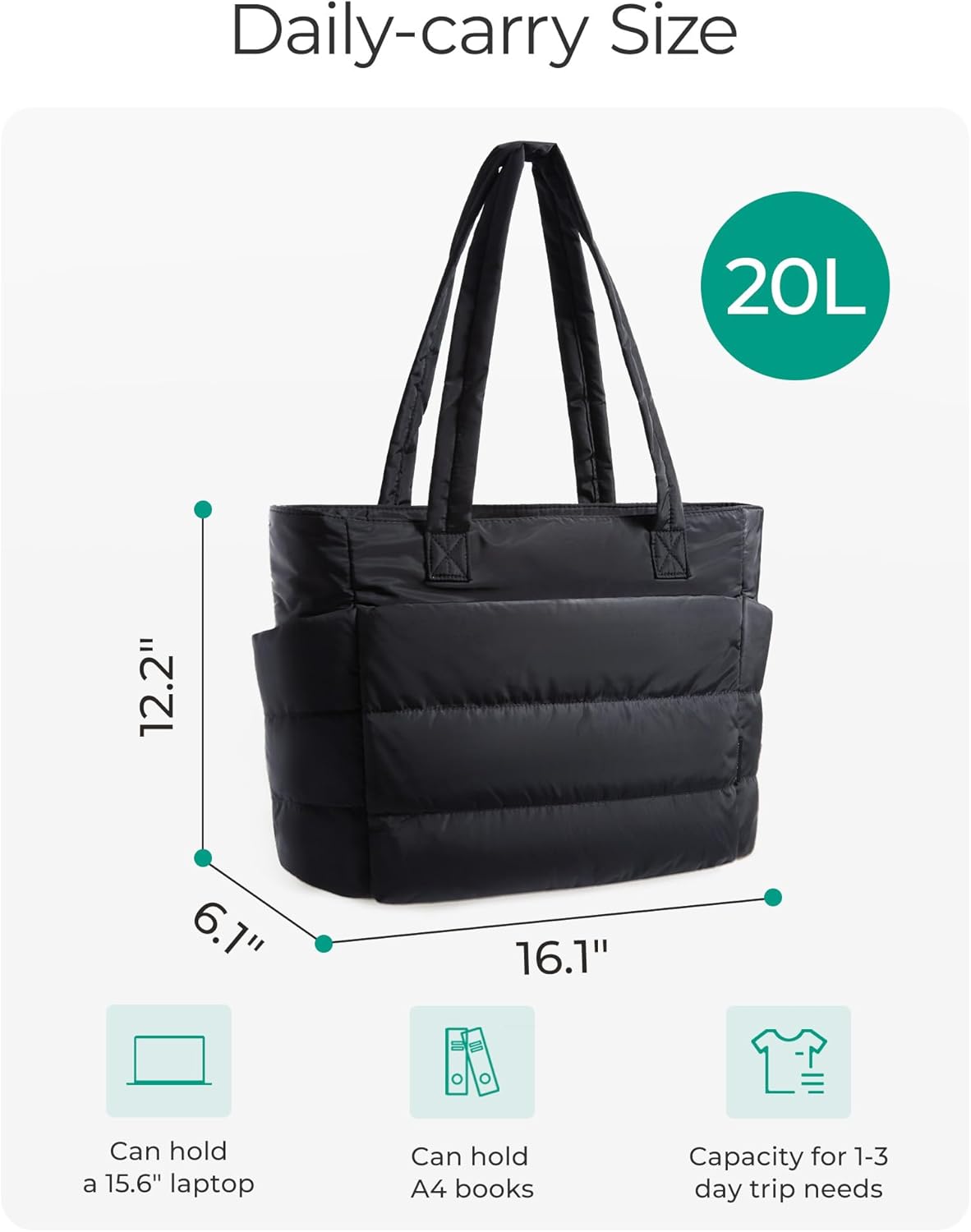 BOLSO PUFFER LIGERO PARA MUJER