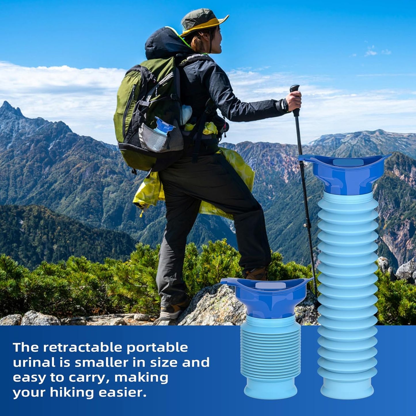 ORINAL PORTÁTIL COMPACTO PLEGABLE DE VIAJE