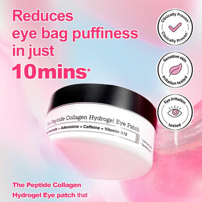 PARCHES COLÁGENO REVITALIZANTES, PARA OJOS HINCHADOS Y OJERAS (X100 PARCHES)