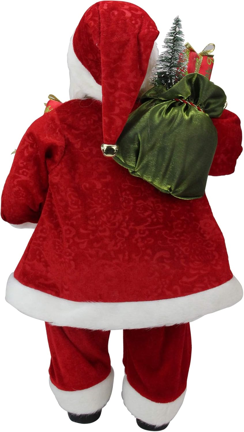 FIGURA NAVIDEÑA DE SANTA DE 90CM  CON REGALOS