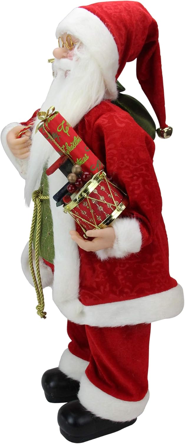 FIGURA NAVIDEÑA DE SANTA DE 90CM  CON REGALOS