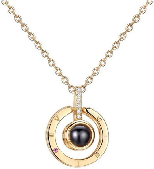 COLLAR CORAZÓN DE AMOR- TE AMO EN 100 IDIOMAS