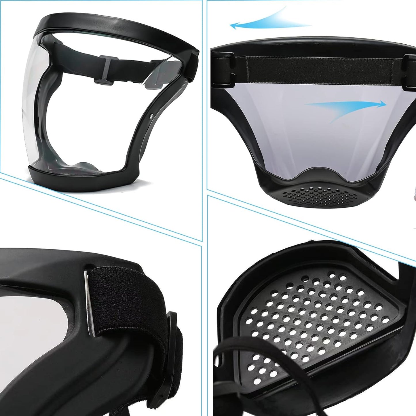 VISOR PROTECTOR TOTAL CLEARFIT TRANSPARENTE