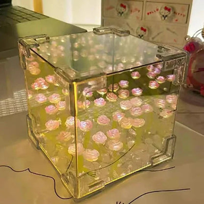 CUBO LÁMPARA MAGICA - TULIPANES