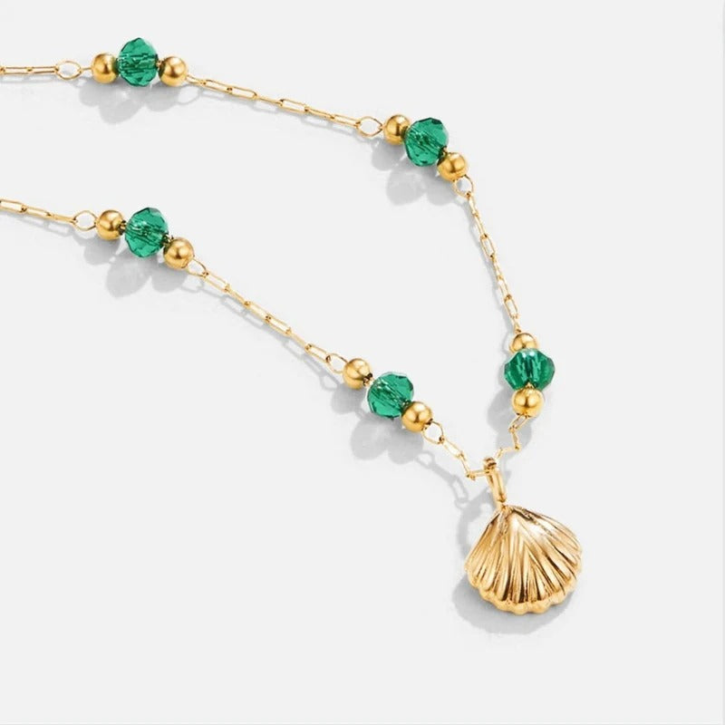 COLLAR COLGANTE DE PERLAS CON CADENA FINA